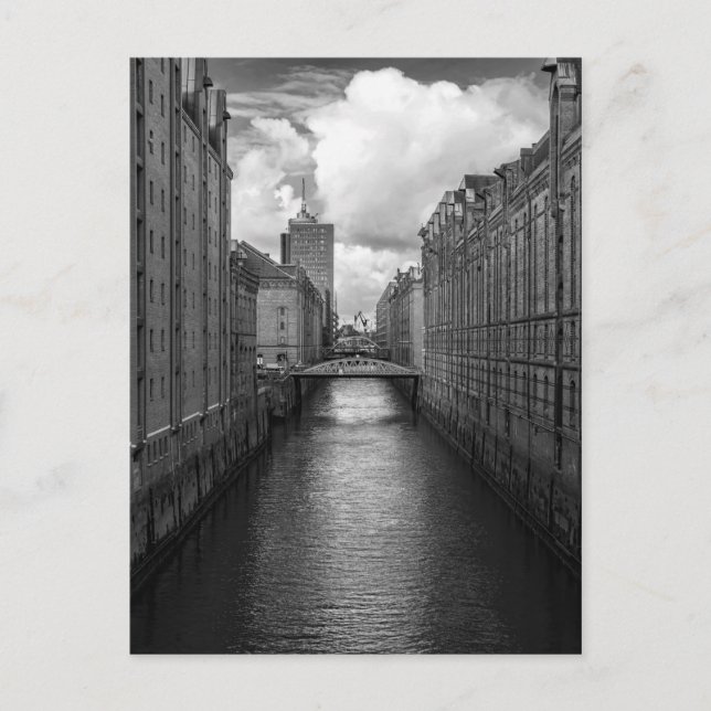 Old Speicherstadt Hamburg Postcard (Front)