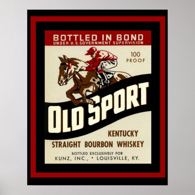 Old Sport Whiskey Ad Poster (Front)