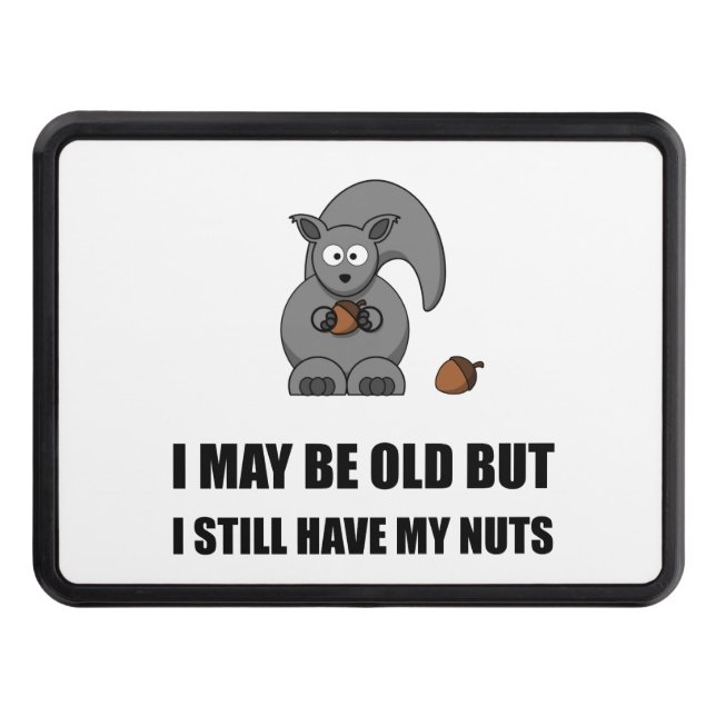 Old Squirrel Nuts Trailer Hitch Cover (Front)