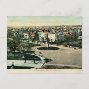 Old St. Louis MO Panoramic view Postcard