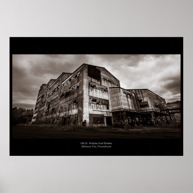 Old St. Nicholas Coal Breaker Poster (Front)