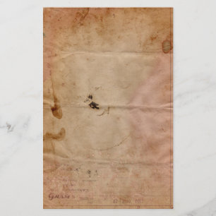 Old Stained Telegram Stationery