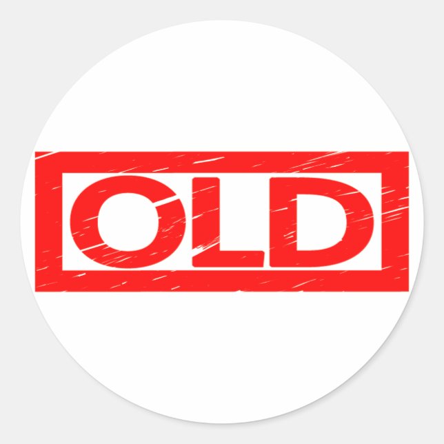 Old Stamp Classic Round Sticker (Front)