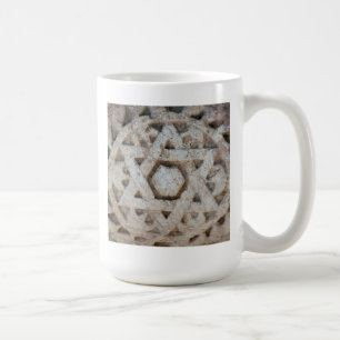 Old Star of David carving, Israel Coffee Mug