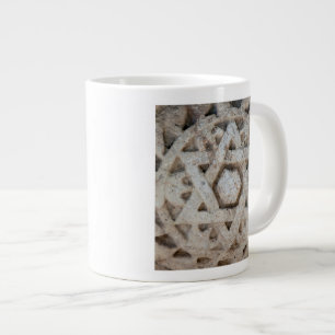 Old Star of David carving, Israel Large Coffee Mug