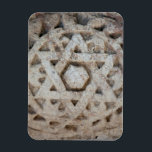 Old Star of David carving, Israel Magnet<br><div class="desc">Detail of marble 'Star of David' at site of ancient Jewish temple in Capernaum,  Israel. | Michael Runkel / DanitaDelimont.com</div>