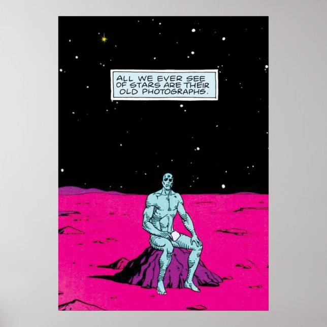 Old Stars Dr Manhattan Poster (Front)
