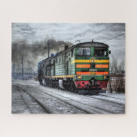 Old Steam Engine Locomotive Train Photo Difficult
