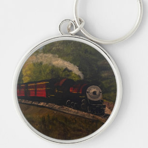 Old Steam Engine, Original by Gary Poling Keychain