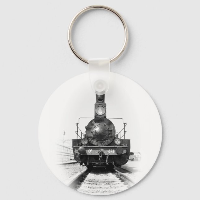 Old steam locomotive keychain (Front)