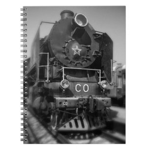 Old steam locomotive notebook
