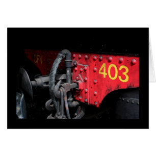 Old Steam Train Le Mastrou 403 Steam Engine card