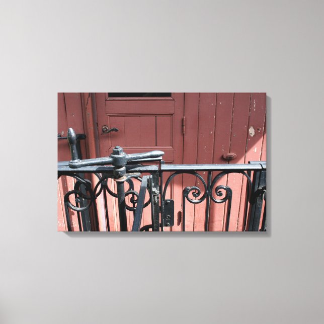 Old Steam Train Le Mastrou Brown Waggon Canvas (Front)