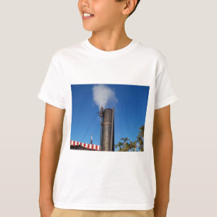 old steam whistle with a white plume of steam T-Shirt