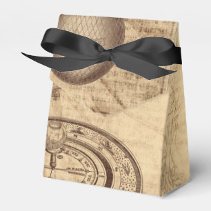 old steampunk parchment favor box