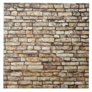 Old Stone Brick Wall Texture Tile