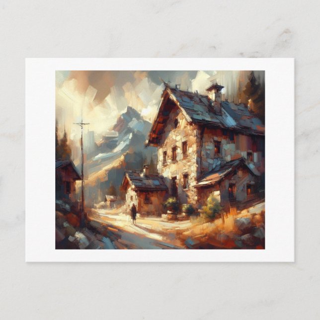 Old Stone House,  Postcard (Front)