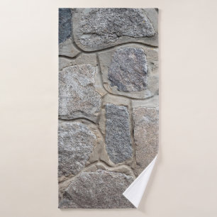 Old stone masonry textureabstract, architecture, h bath towel