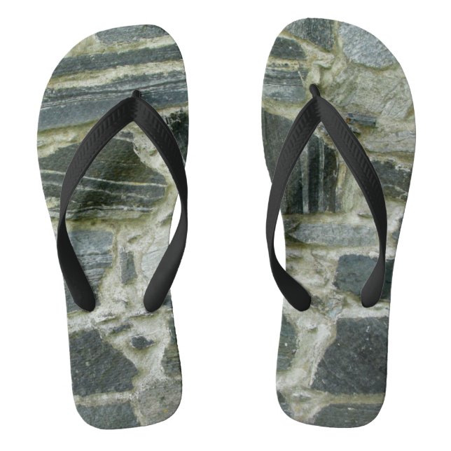 Old Stone Wall Flip Flops (Footbed)