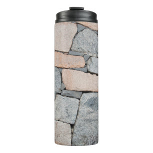 Old stone wall of ancient castle. abstract,ancient thermal tumbler