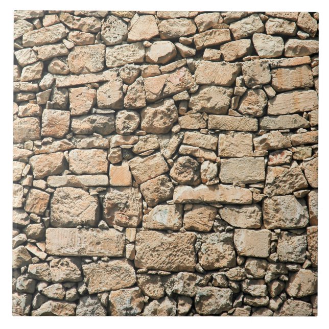 Old stone wall texture tile (Front)