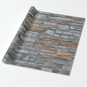 Old Stone Wall Texture Wrapping Paper