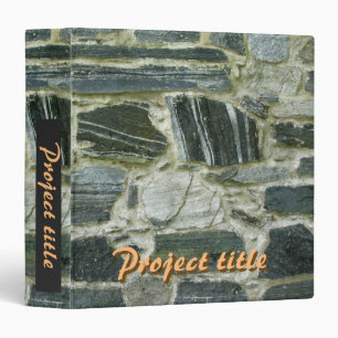 Old Stone Wall with Project Text Binder