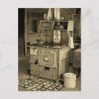 Old Stove Postcard