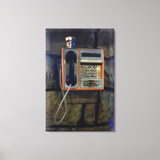 Old Street Telephone Canvas Print (Front)