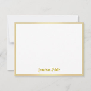 Old Style Calligraphy Script Template Gold Text