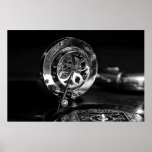 Old Style Gramaphone Player Poster