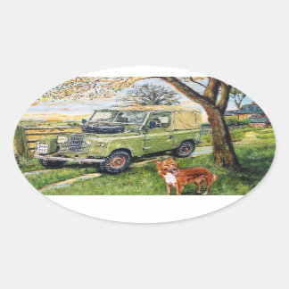 Old style Land Rover Sticker "FARM" Design