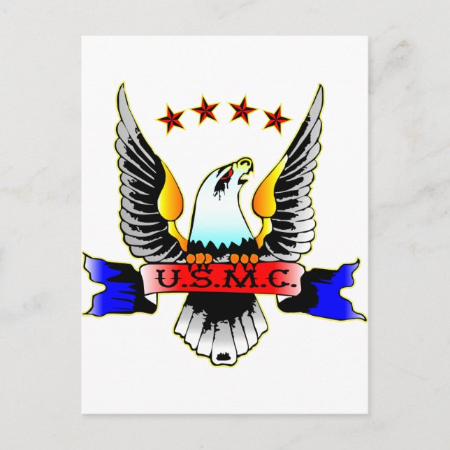 Old Style USMC Postcard (Front)