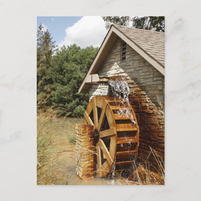 Old Style Watermill Postcard (Front)