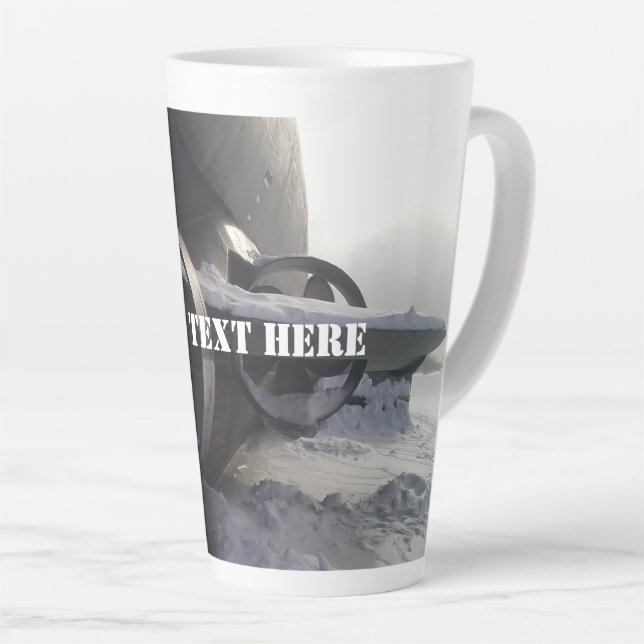 Old Submarine Latte Mug (Right Angle)