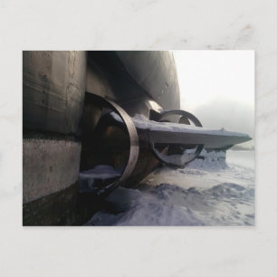 Old Submarine Postcard