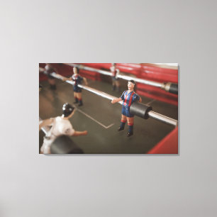 Old table football player canvas print
