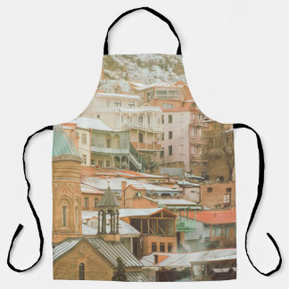 Old Tbilisi historical buildings. Caucasus Travel  Apron