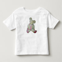 old teddy bear red bow children's design