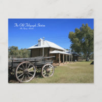 Old Telegraph Station, Alice Springs - Postcard
