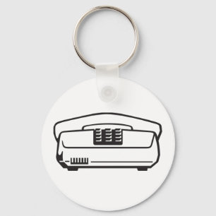Old Telephone Symbol Keychain