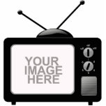 Old Television Standing Photo Sculpture<br><div class="desc">Old Television Photo Sculpture. Made from quality acrylics and has the depth of a piece of cardboard box.
 
 


  If you cannot get this template to work,  send me a photo and I can customize it for you!</div>