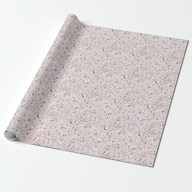 Old terrazzo texture, hamper pattern. wrapping paper (Unrolled)