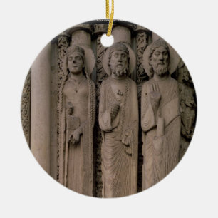 Old Testament figures, from the north embrasures o Ceramic Ornament