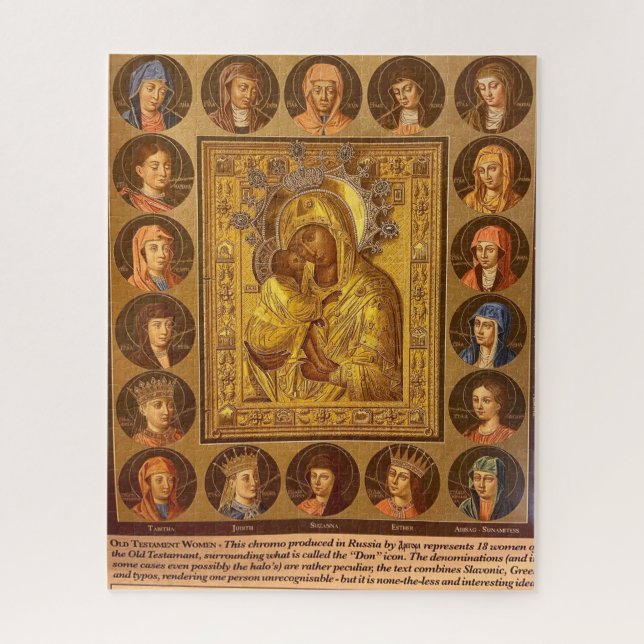 Old Testament Women Surrounded by Our Lady Puzzle (Vertical)
