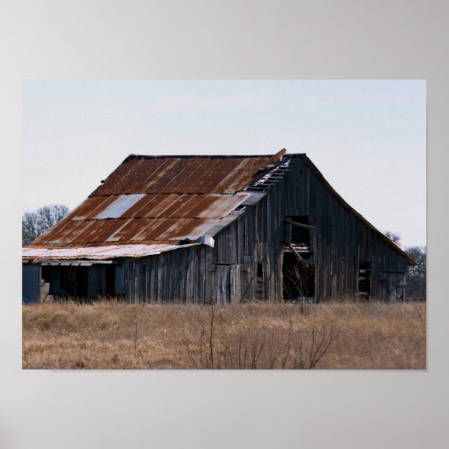 Old Texas Barn 37 Poster (Front)