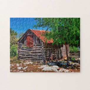 Old Texas Barn. Jigsaw Puzzle
