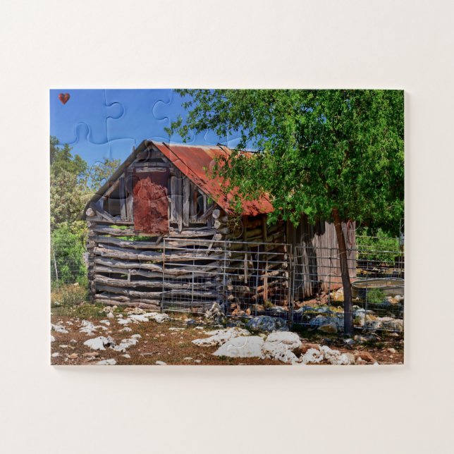 Old Texas Barn Jigsaw Puzzle (Horizontal)