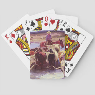 “Old Texas” by W Herbert Dunton Playing Cards