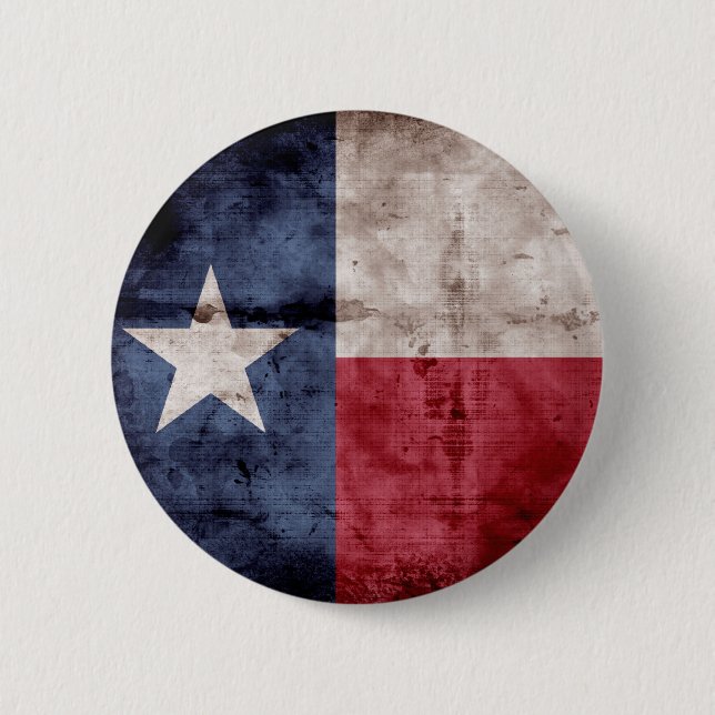 Old Texas Flag 2 Inch Round Button (Front)